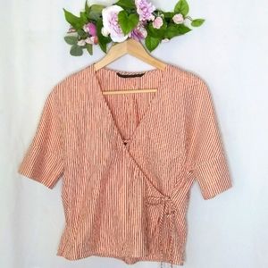 Zara Set Wrap Around top